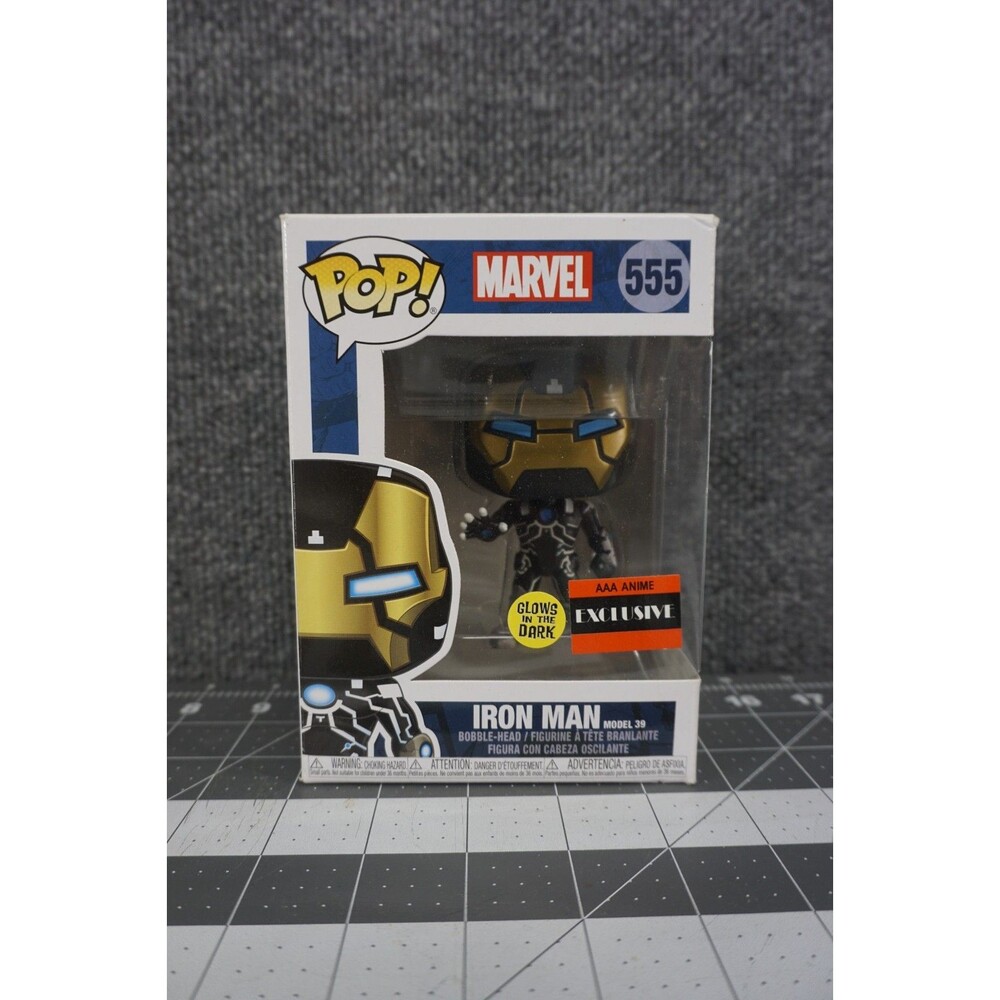 Funko Pop Iron Man 555 Marvel Glows In Dark AAA Anime Exclusive Bobblehead